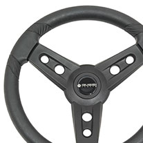 Gussi® Lugana Black Steering Wheel For All Club Car DS Models