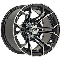 14" GTW Spyder Wheel (Black with Machined Accents)