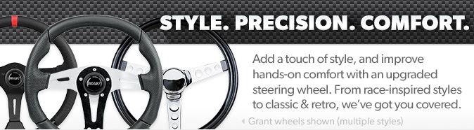 Steering wheels and covers for golf carts