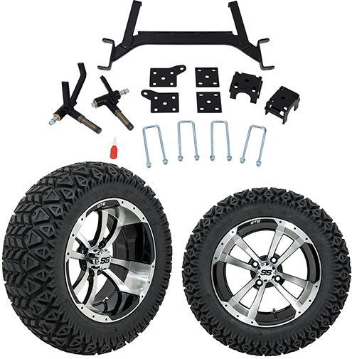 Golf Cart GTW Premium Lift Kit, Tires & Wheels Combos