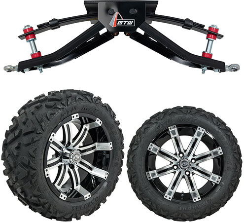 Club car ds lift kit and shop tire combo
