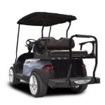 MadJax Genesis 300 Aluminum Rear Seat Kit with Standard Black Cushions for Club Car Precedent