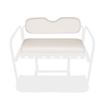 GTW Mach Series White Rear Seat  Cushions