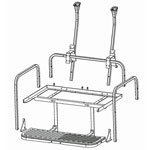 2004-Up Club Car Precedent-Onward-Tempo - GTW Mach3 Rear Seat Aluminum Frame
