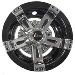 GTW Maverick Chrome and Black Wheel Cover - 10 Inch