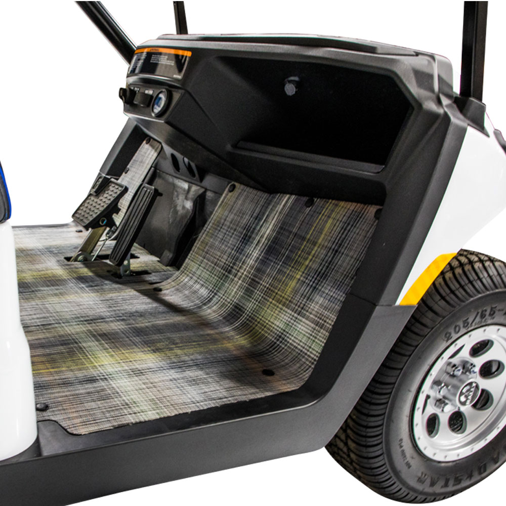 Chilewich® Premium Yamaha Drive2 Gray Plaid Floor Mat