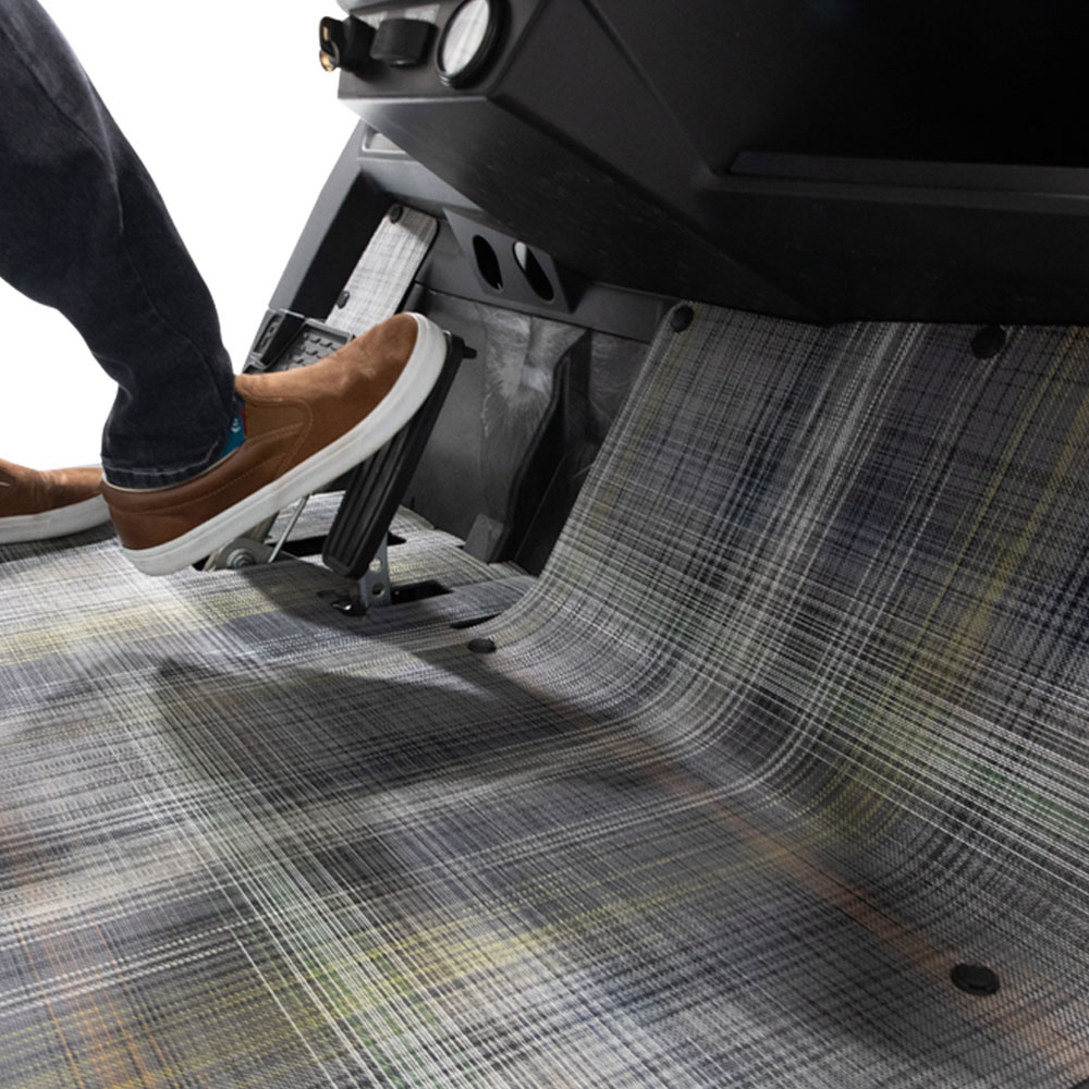 Chilewich® Premium Club Car Gray Plaid Floor Mat