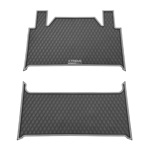 Black wtih Grey Trim Floor Mat Set for Denago Rover XL