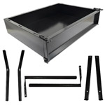 2006-16 EZGO RXV - GTW Steel Black Cargo Box Kit