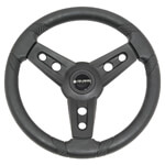 2004-Up Club Car Precedent - Gussi Italia Lugana Black Steering Wheel