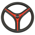 Gussi Brenta Black/ Red Steering Wheel (Models Yamaha G16-Drive 2)