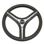 1996-Up Yamaha - Gussi Italia Brenta Black and Silver Steering Wheel