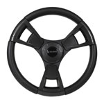 1982-Up Club Car DS - Gussi Italia&reg; Model 13 Black/ Carbon Fiber Steering Wheel