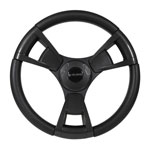 Gussi Italia&reg; Model 13 Black/ Carbon Fiber Steering Wheel For Club Car Precedent /  Onward /  Tempo