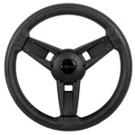 Gussi Italia® Giazza Black Steering Wheel Compatible with ICON Golf Car Models & AEV Golf Car Models