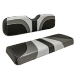 2000-Up Club Car DS - Red Dot Blade Grey Charcoal and Black Front Seat Cover