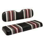 2004-Up Club Car Precedent - Red Dot Harmony Burgundy Black and White Seat Cover
