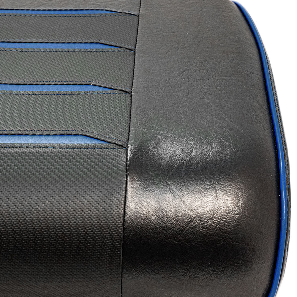 Buggies Unlimited Blue/Carbon Prism Seat Covers for Yamaha