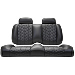 Aviator Black Front Seat Cushions for Club Car Precedent & Tempo