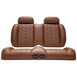 Aviator Coffee Front Seat Cushions with Thermaflex for Club Car Precedent & Tempo