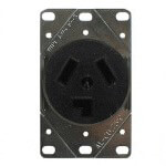 Receptacle For 2 & 3-prong Cord Sets (Fits Select Columbia / HD and E-Z-GO Models)