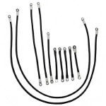 1975-Up EZGO PDS-DCS - 600v 4-Gauge Heavy-Duty Weld Cable Set