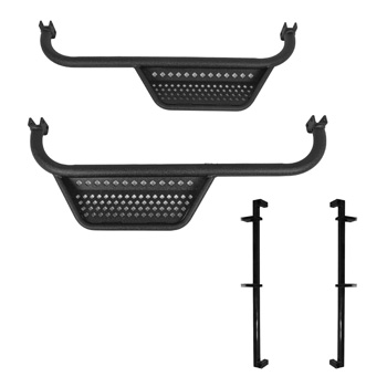 BuggiesUnlimited.com; MadJax&reg; Armor Nerf Bar with Drop Down Step for EZGO TXT