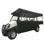 2018-Up Club Car Transporter 4-Transporter 6 - Red Dot 3-Sided Track-Style Soft Enclosure