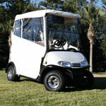 1994-Up EZGO TXT 2-Passenger - RedDot White 3-Sided Over-The-Top Enclosure