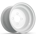 GTW Steel White Wheel - 10x7 Inch
