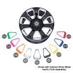 12 inch GTW Nemesis Black Wheel with Optional Color Inserts (3:4 Offset)