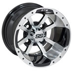 GTW Storm Trooper Machined and Black Wheel - 10 Inch