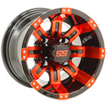 GTW Tempest 10 inch Red & Black Wheel (3:4 Offset)
