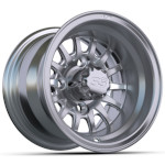 GTW Medusa Machined & Silver Wheel - 10 Inch