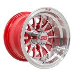 GTW Medusa 10 inch Machined & Red Wheel (3:4 Offset)