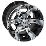GTW Yellow Jacket 10 inch Machined & Black Wheel (3:4 Offset)