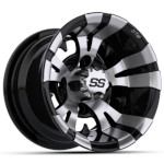 GTW Vampire Machined & Black Wheel - 10 Inch