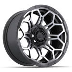 GTW Bravo Matte Gray and Machined Wheel - 14 Inch