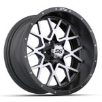 GTW Vortex Matte Gray Machined Wheel - 14 Inch