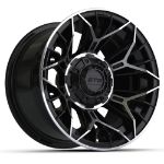 GTW Stellar Black & Machined Wheel - 12 Inch