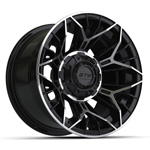 GTW Stellar Black & Machined Wheel - 12 Inch