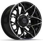 GTW Stellar Black & Machined Wheel - 14 Inch