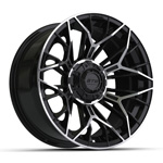 GTW Stellar Black & Machined Wheel - 15 Inch