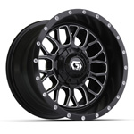 GTW Helix Black & Machined Wheel - 12 Inch