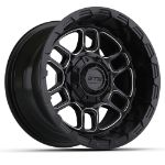 GTW Titan Black & Machined Wheel - 12 Inch