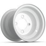 GTW White Steel Centered Wheel - 8 In