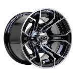 GTW Spyder Black & Machined Wheel - 10 Inch