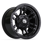 GTW Shogun Gloss Black Wheel - 12 Inch