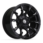 GTW Diablo Gloss Black/ Machined Wheel - 14 Inch