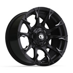 GTW Diablo Gloss Black/ Machined Wheel - 15 Inch